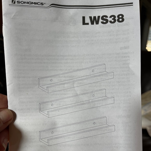 New in box 3 white wall shelves complete with hardware and instructions - Picture 1 of 3